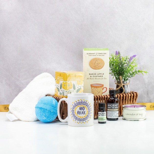 Hampers and Gifts to the UK - Send the And Relax Luxury Aromatherapy Gift Basket