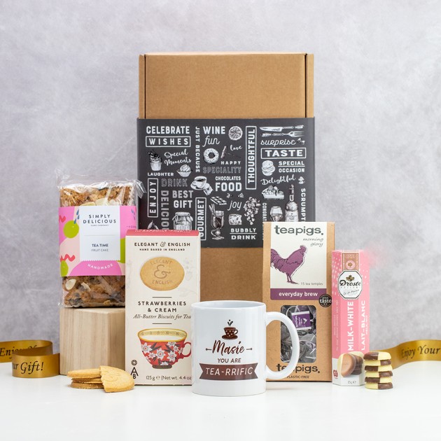 Hampers and Gifts to the UK - Send the You are Tea-riffic Tea and Cake Hamper