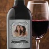 Hampers and Gifts to the UK - Send the  Personalised Photo Feature Birthday Wine Gift