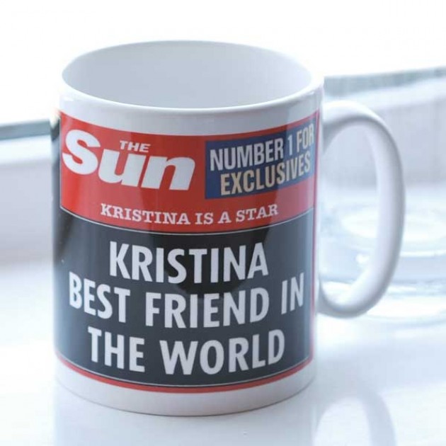 Hampers and Gifts to the UK - Send the The Sun Newspaper Best Friend Mug