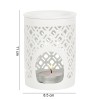 Hampers and Gifts to the UK - Send the Lattice Style Oil Burner with Summer Breeze Wax Melts
