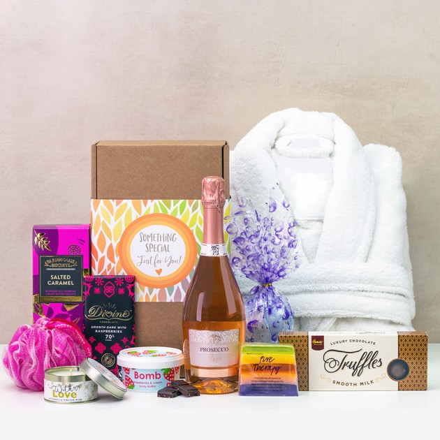 Hampers and Gifts to the UK - Send the With Love Truffles and Bubbles Pamper Hamper