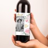 Hampers and Gifts to the UK - Send the Personalised Photo Peony Wine Gift Set 