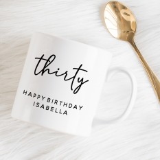 Hampers and Gifts to the UK - Send the Personalised Birthday Mug - Thirty