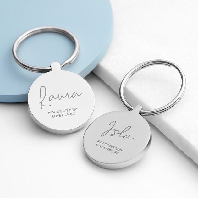 Hampers and Gifts to the UK - Send the Personalised Special Person Round Keyring