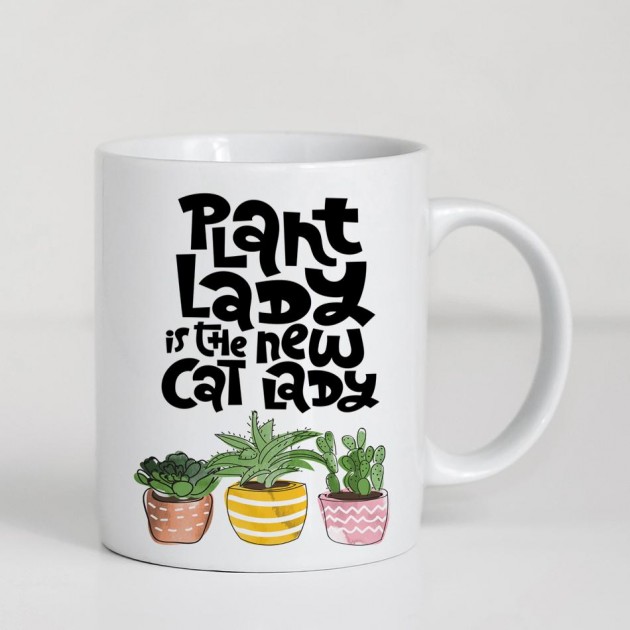 Hampers and Gifts to the UK - Send the Plant Lady Is the New Cat Lady Mug