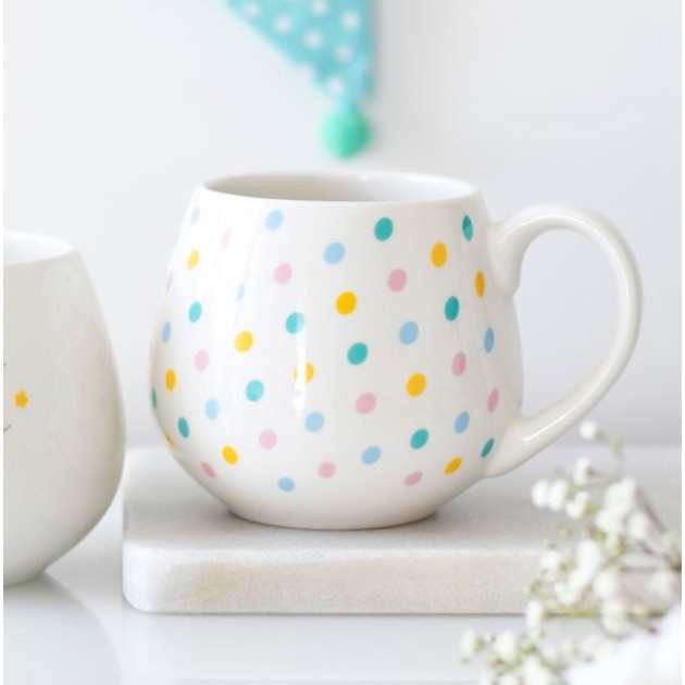 Hampers and Gifts to the UK - Send the Polka Dot Cosy Mug