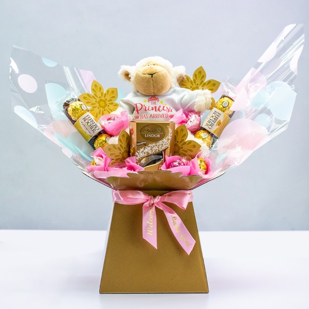Hampers and Gifts to the UK - Send the The Princess Has Arrived Chocolate Bouquet