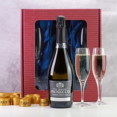 Hampers and Gifts to the UK - Send the Flutes and Prosecco Gift Set