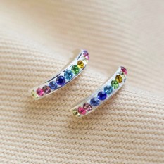 Hampers and Gifts to the UK - Send the Sterling Silver Rainbow Earrings
