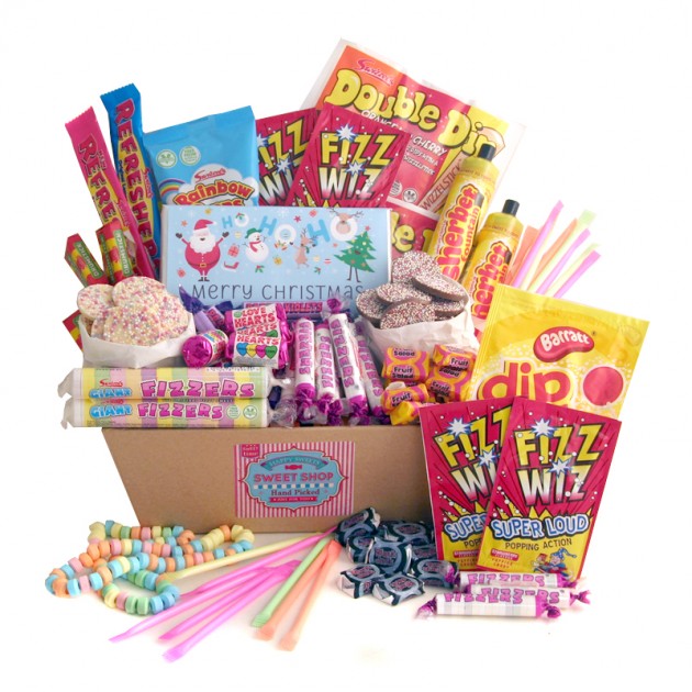 Hampers and Gifts to the UK - Send the Ho Ho Ho Retro Sweet Christmas Hamper