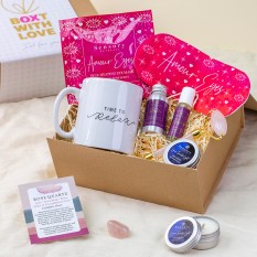 Hampers and Gifts to the UK - Send the Rose Quartz Sensory Retreat Pamper Gift Box