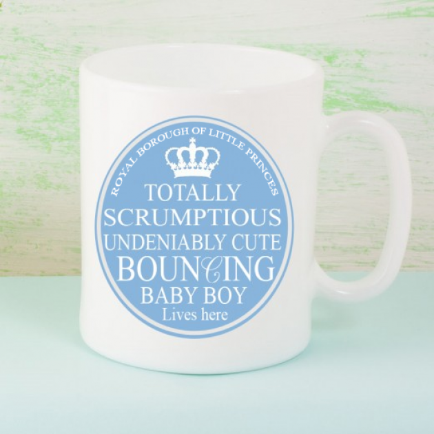 Hampers and Gifts to the UK - Send the Beautiful Baby Boy Mug