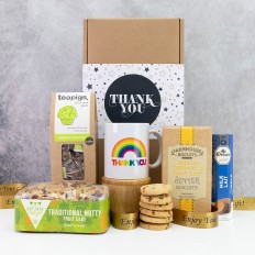 Hampers and Gifts to the UK - Send the Tea and Cake Rainbow Thank You Hamper