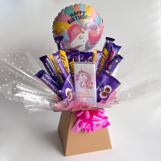 Hampers and Gifts to the UK - Send the Happy Unicorn Dairy Milk Chocolate Bouquet