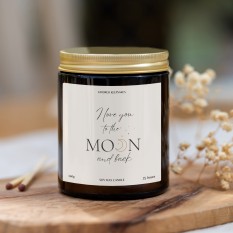 Hampers and Gifts to the UK - Send the I love You to the Moon and Back Candle
