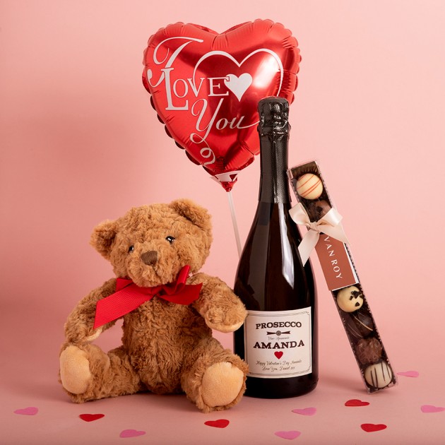 Hampers and Gifts to the UK - Send the Romantic Prosecco and Truffles