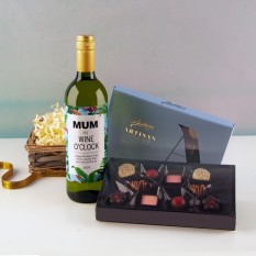 Hampers and Gifts to the UK - Send the  Personalised Any Name Keep Calm Wine Gift Basket