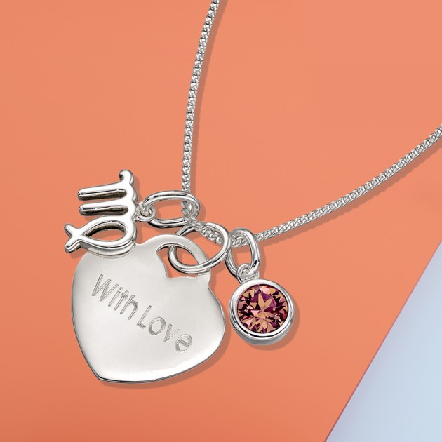 Hampers and Gifts to the UK - Send the With Love Zodiac Necklace
