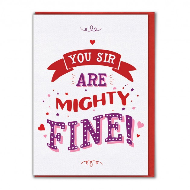 Hampers and Gifts to the UK - Send the You Sir Are Mighty Fine! Card