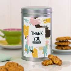 Hampers and Gifts to the UK - Send the Thank You You're A Star Tin with a Dozen Biscuits