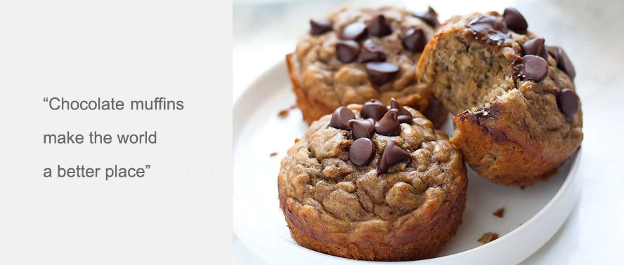 Delicious and Healthy Banana and Chocolate Chip Muffins